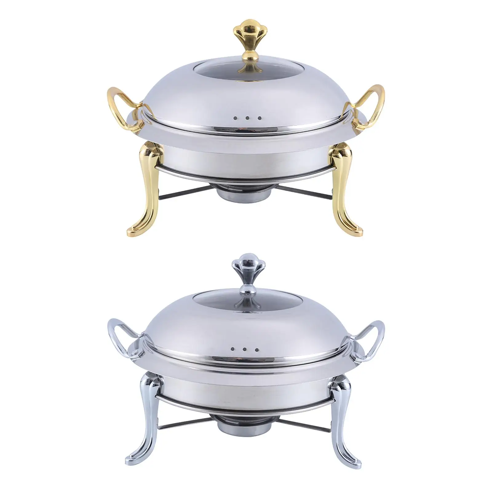 Food Warmers High Efficiency Catering Warmer Set Stainless Steel Chafing Dish Buffet Set for Camping Outdoor Hotel Household