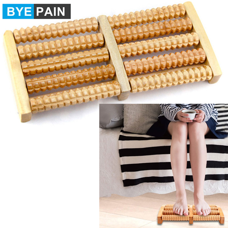 Best of BYEPAIN Wooden Foot Massager Roller Reflexology For Stress Fitness Health Care Feet Massager Colorful Massage Roller Pain Relief Reviews & Tips