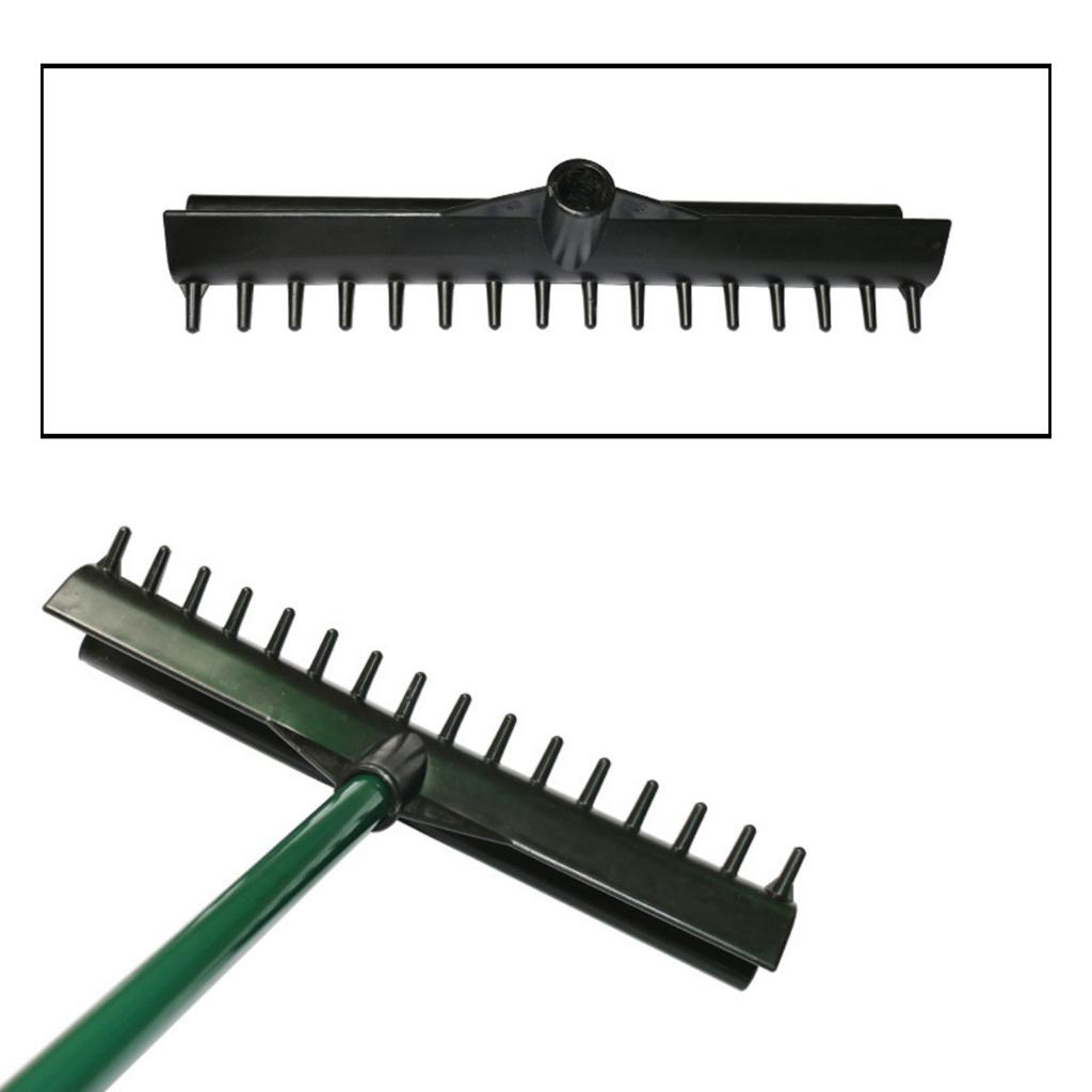 Personal Golf Sand Bunker Rake Head Standard Professional Sand Trap Pitch Garden Leaves Landscape Raking Tools Kits Black