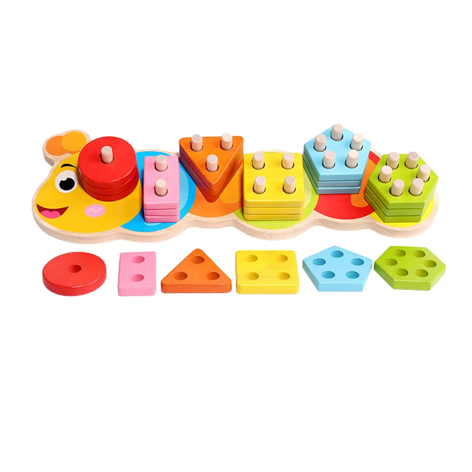 Sorting Stacking Toys Geometric Board Fine Motor Skill for Cumulative Toy