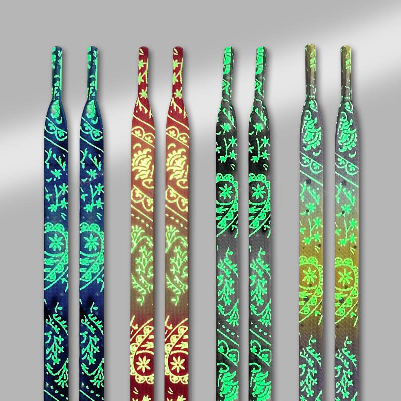 1Pair Luminous Shoelace Quality Fluorescent Boot Shoelaces for Sneakers Flat Laces Shoestrings Night Glow Strings 120/140/160CM