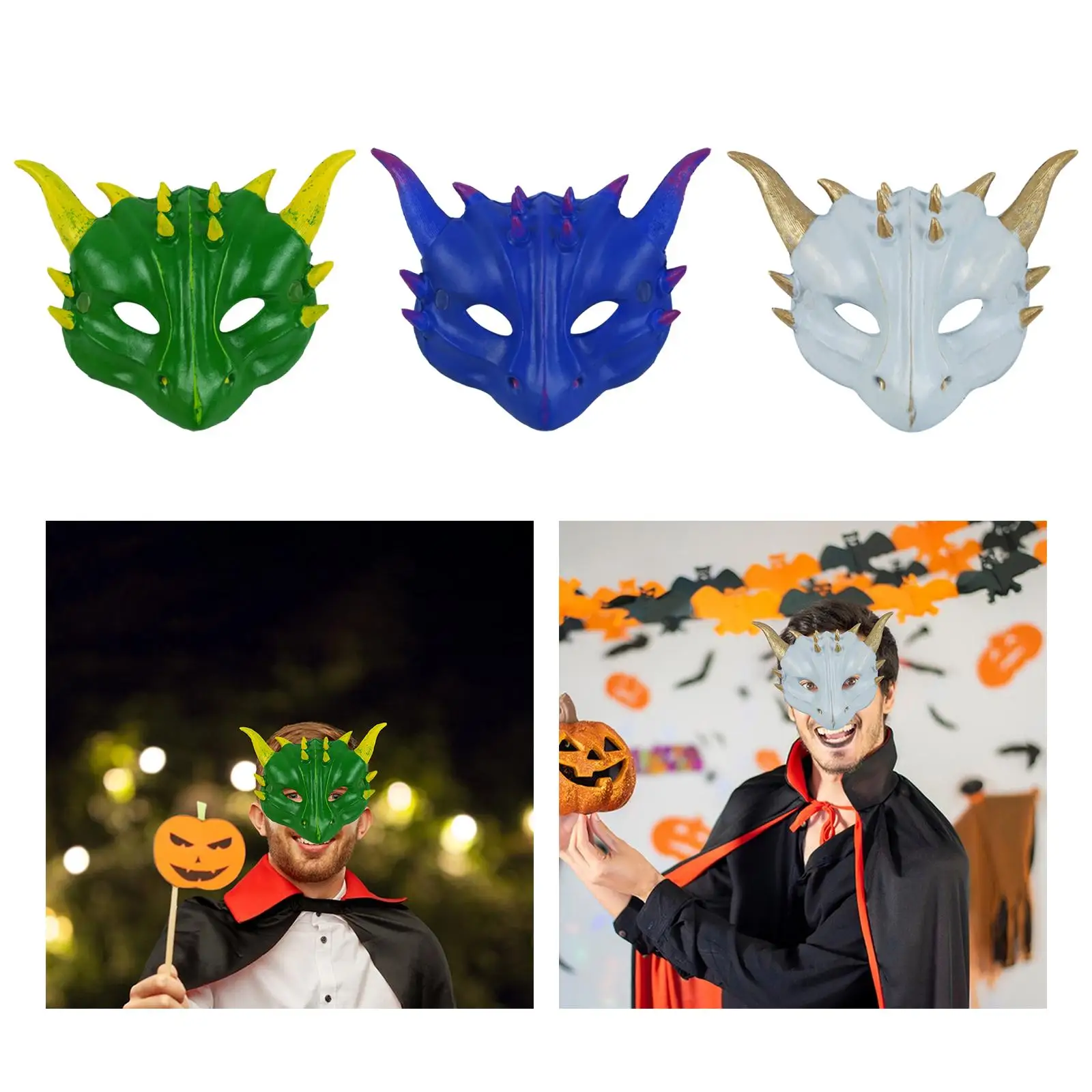 Kids Dragon Mask Cosplay Masquerade Mask for Party Favor Prom Halloween