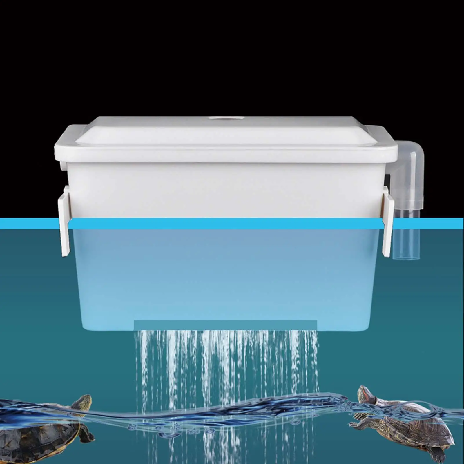 Hanging Filter Box Adjuster Submersible External Wall Mounted Biochemical Supplies for Fish Tank Filtration Aquarium