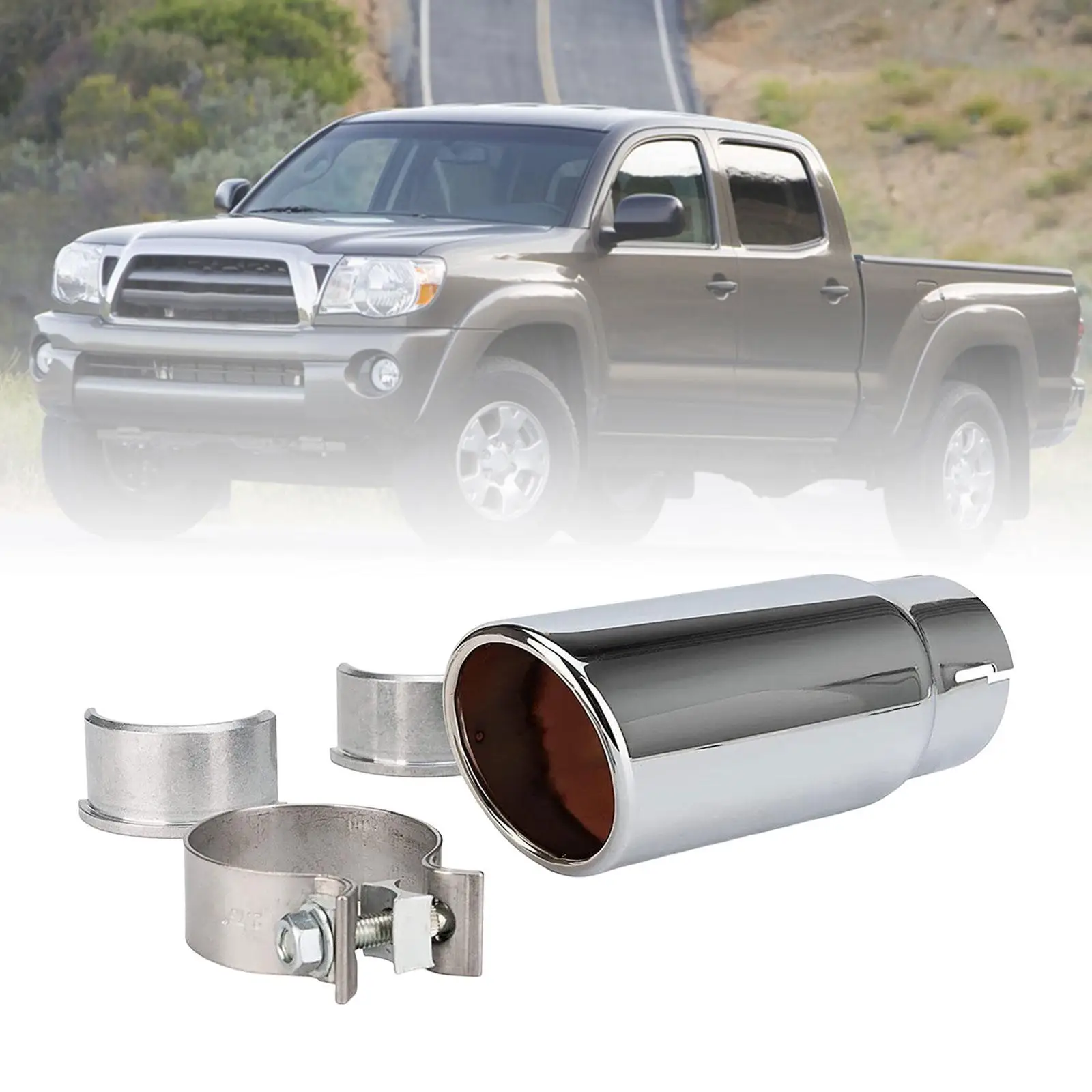 Exhaust Tip PT932-35162 Stainless Steel Replace Parts Easy to Install for Toyota for tacoma 2005-2023 Automotive Accessories