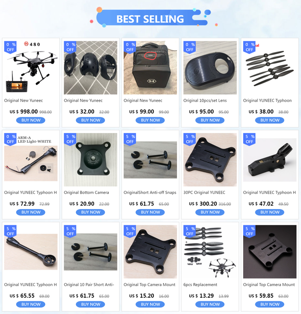 Original YUNEEC Typhoon H H480 Drone Lamp Mounting Motor Arm A B Props Mounting Plate Repair Parts NEW AliExpress
