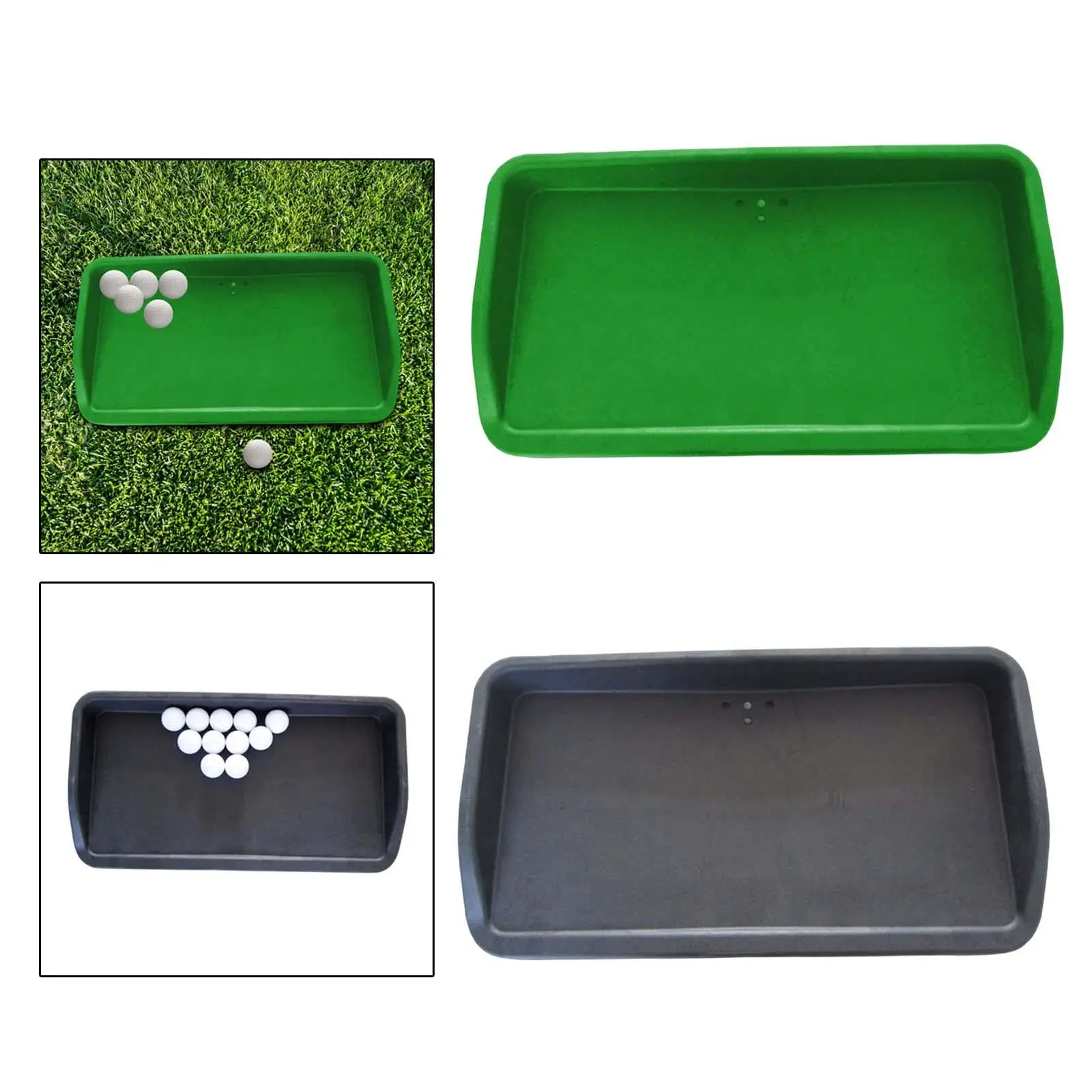 Rubber Golf Ball Tray Practice Home Storage Equipment Driving Range Aids