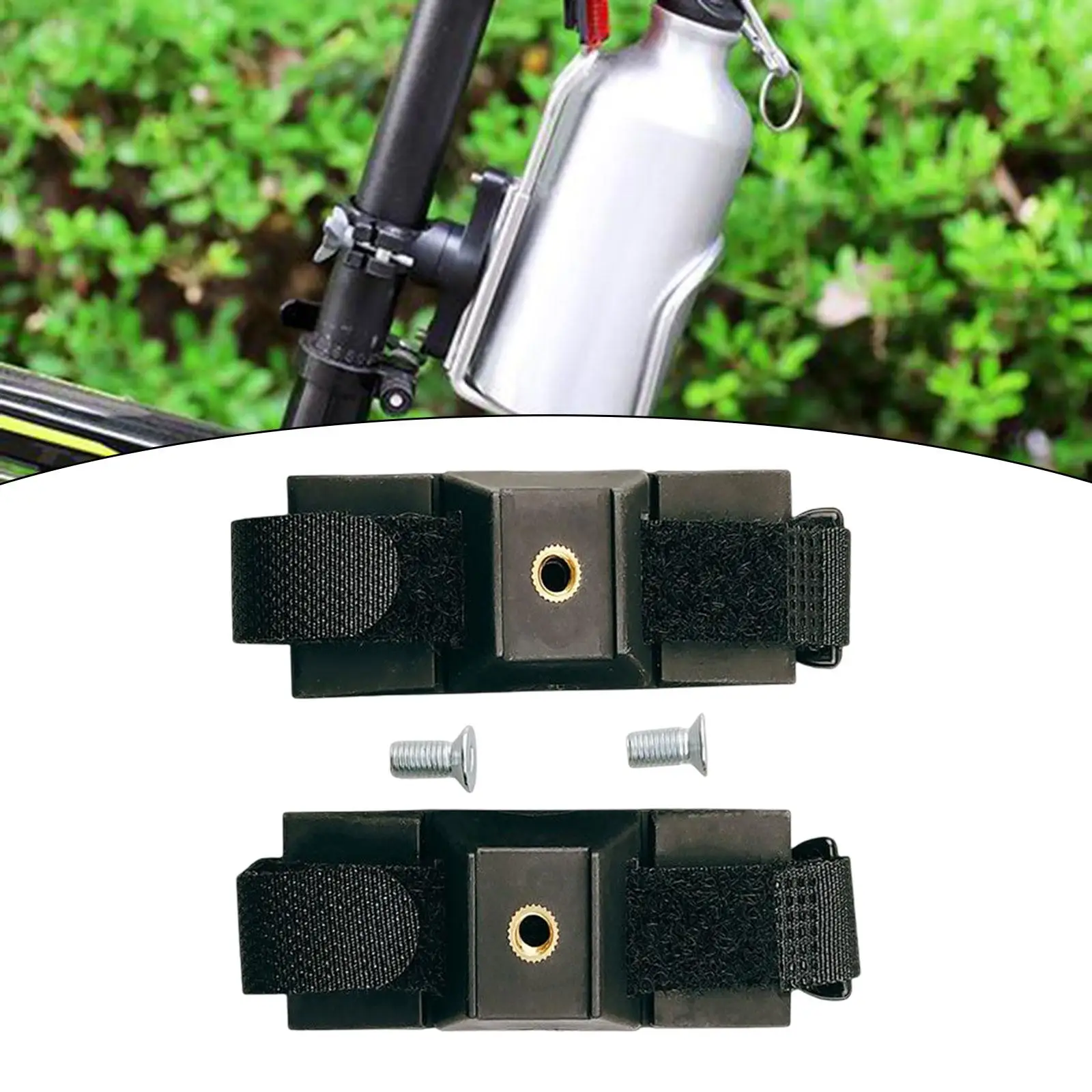 Universal Bike Water Bottle Cage Holder Adapter Holder Black Cup Frame Clamp