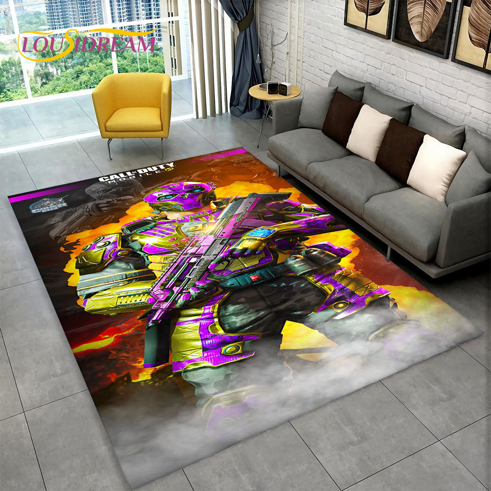 tapis de jeu cod call of zone de jeu chambre décoration de polymère de sol non jeu pour enfants