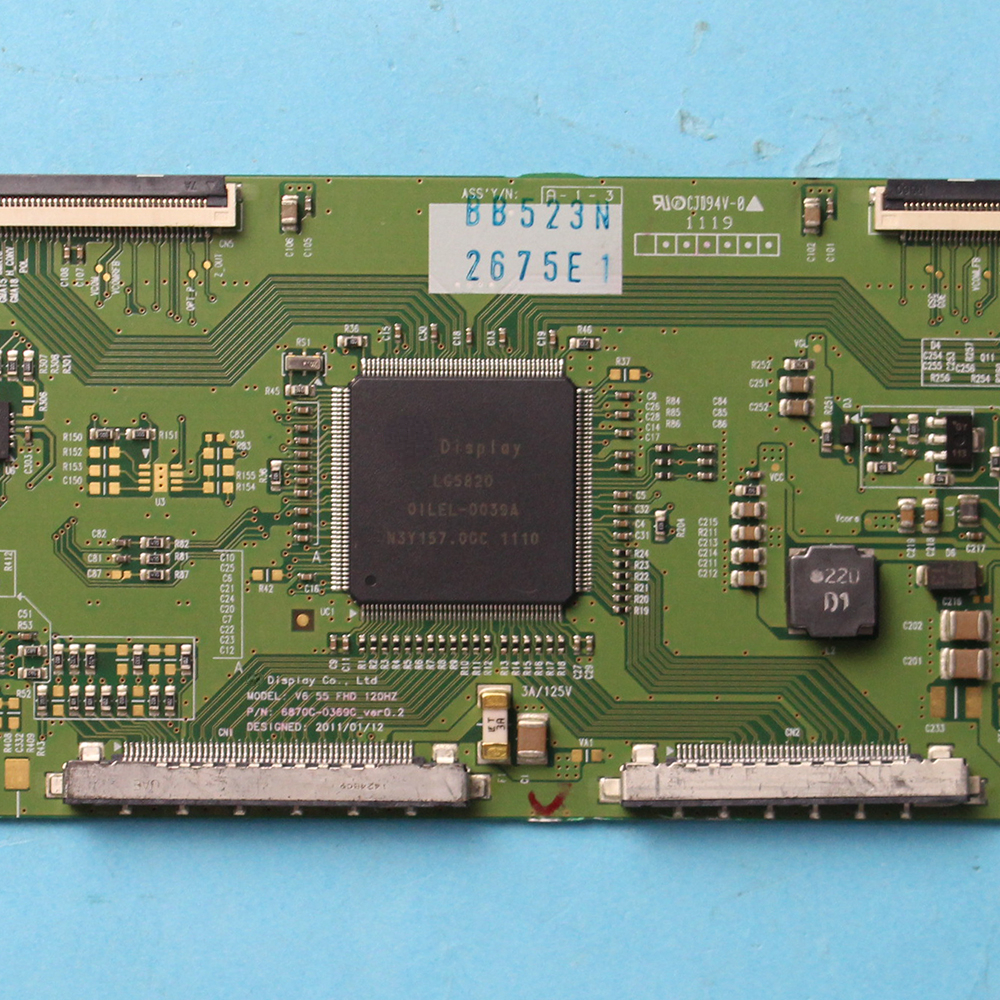 Placa lógica v6, 55, fhd, 120hz, con