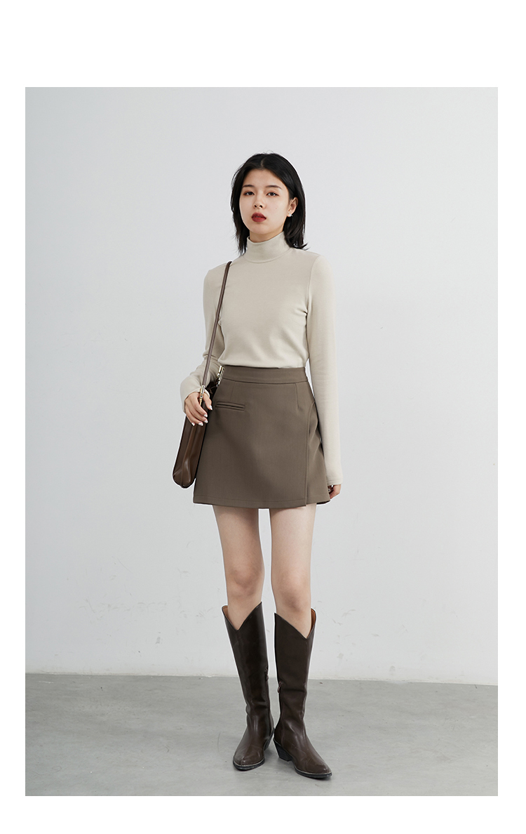 CHIC VEN Women Sweatshirt Turtleneck Pullovers Casual Solid Dralon Warm Bottom Blouse Office Lady Tops Autumn Winter 2023