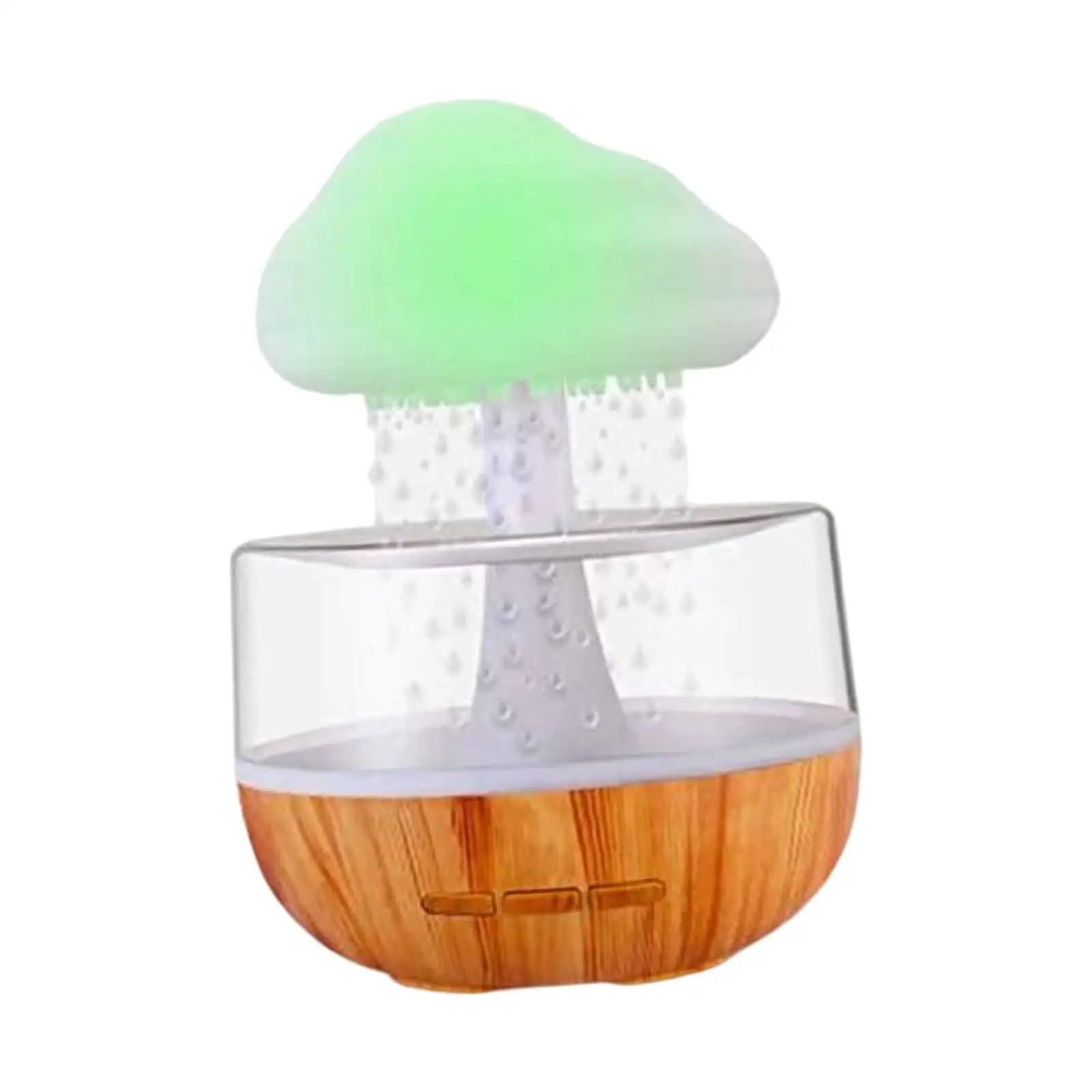 Humidifier Atmosphere Light Spill Resistant Design USB Cable Cloud Raindrop Humidifier 7 Changing Colors Lights for Bedroom