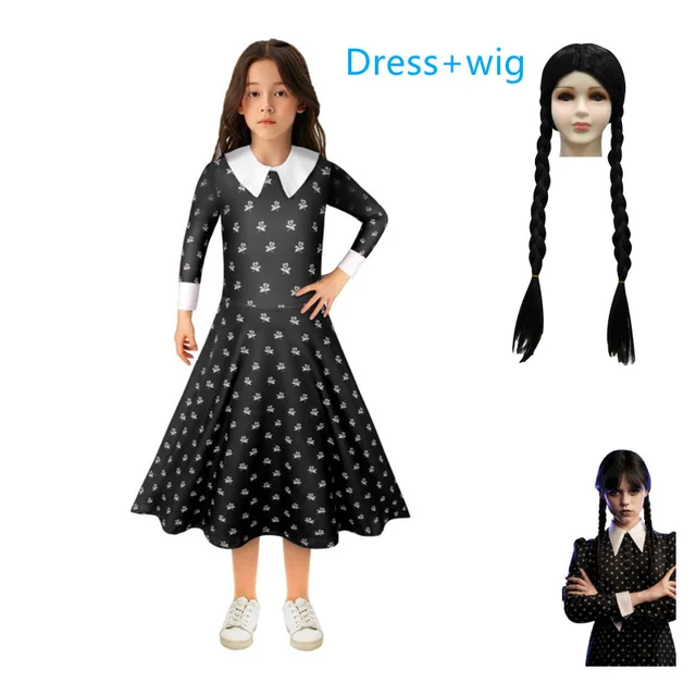 Wednesday Addams Costume Spirit Halloween  Wednesday Addams Costumes  Adults Diy - Cosplay Costumes - Aliexpress