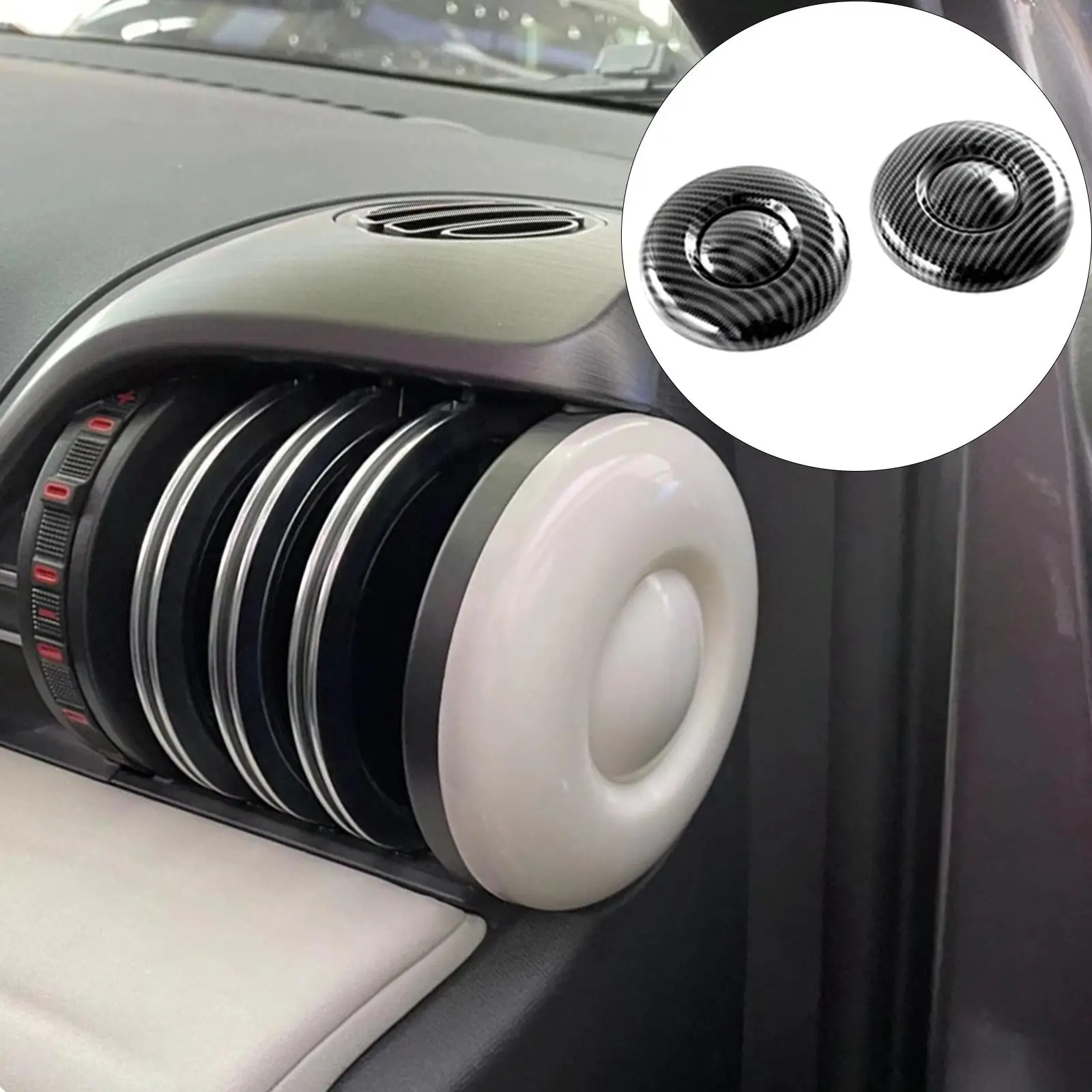 2Pcs Front Car Air Outlet Cover Inlet Accessories Interior Trim Car Accessories Vehicles Dust Protector for Byd Atto 3 2022