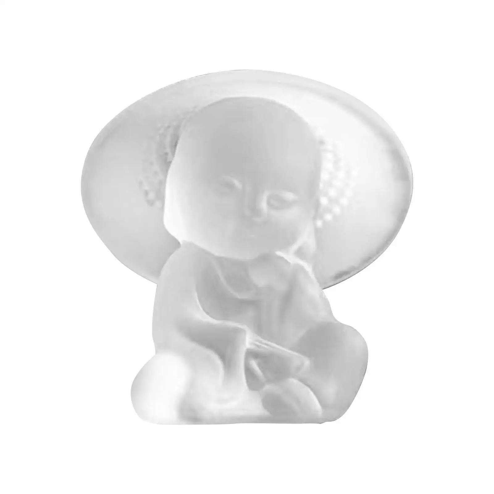 Small Monk Statue Scene Layout Props Transparent for Office Holiday Party