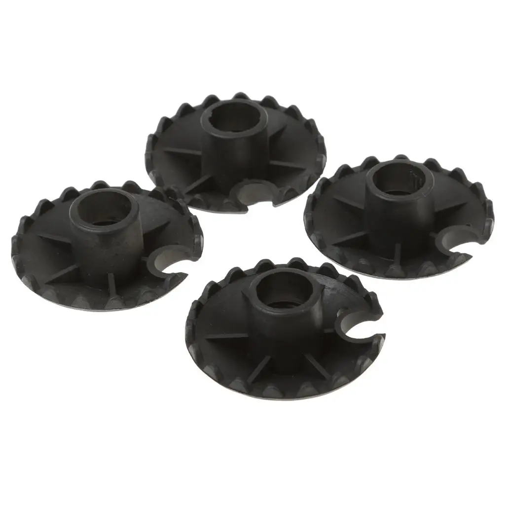 4 Pieces of Rubber Buffers Touring Basket with Thread for Hiking Poles, Trekking Poles