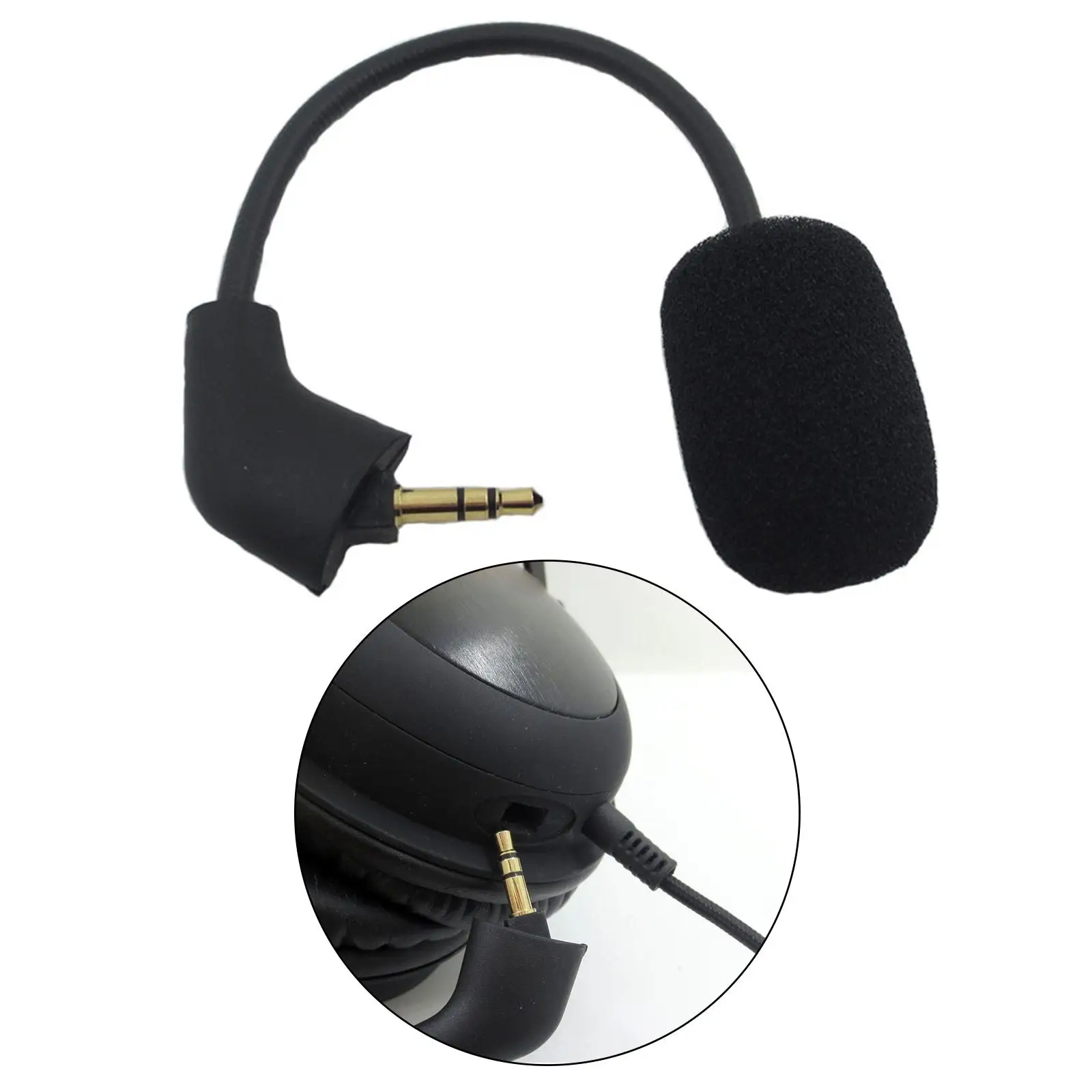  Replacement Detachable Gaming Headset 17cm Length with Foam Cover Bendable - Copper Plug  Tomahawk
