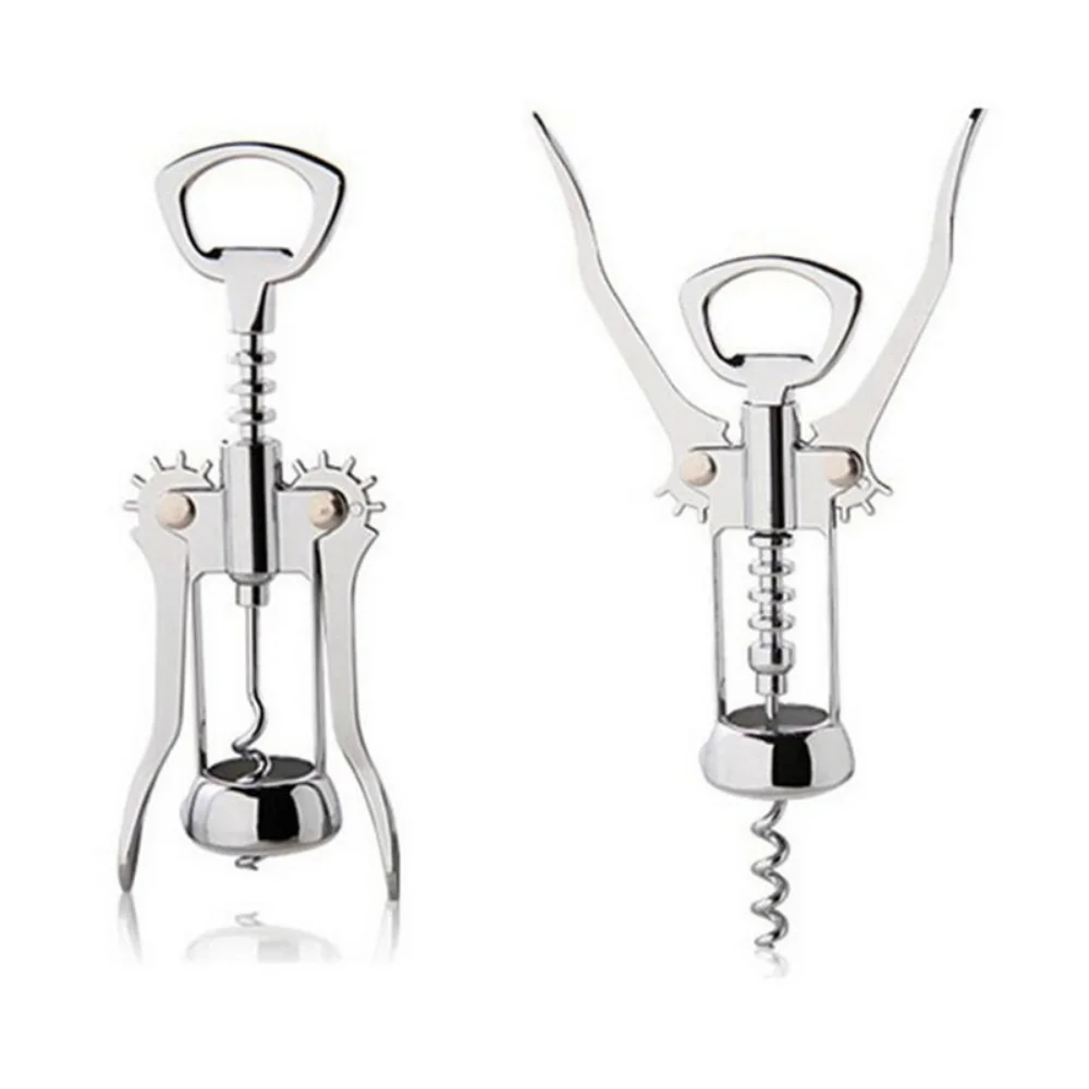 Description Picture 5 of itemWine Opener Stainless Steel Red Wine Opener Wing Type Metal Sommeliers Corkscrew Bottle Openers Corkscrews Wine Cork Remover