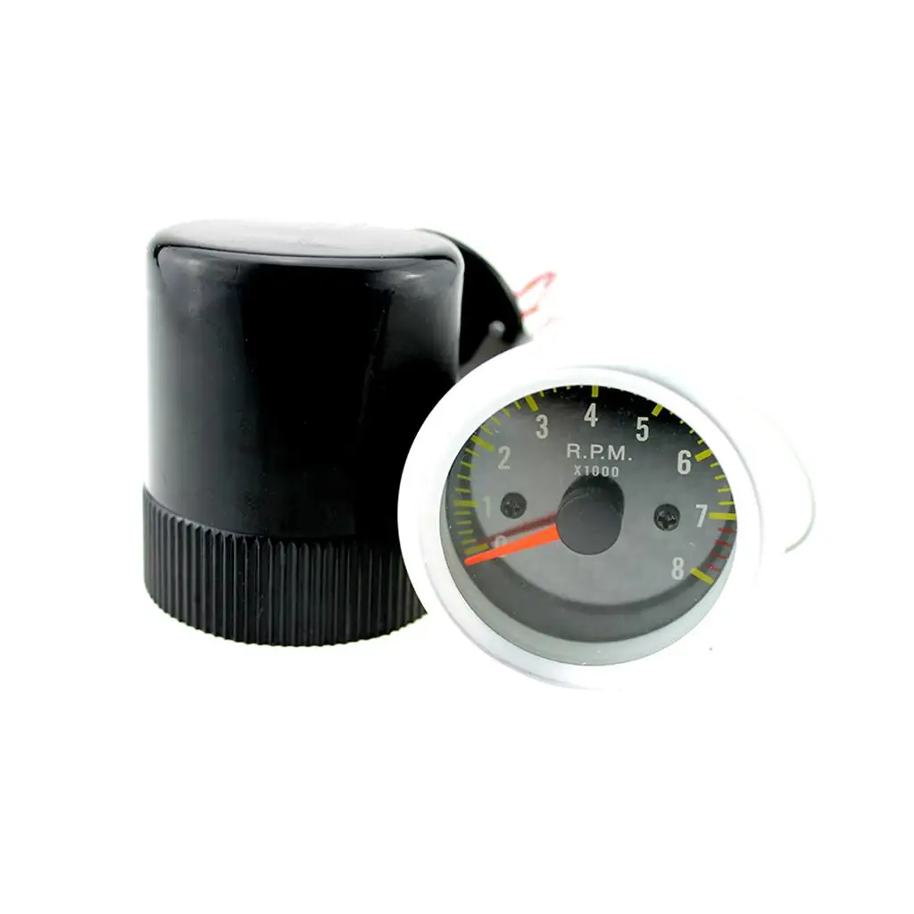 Portable 2inch Car  Rev Counter   with Yellow LED RPM Light Indicator