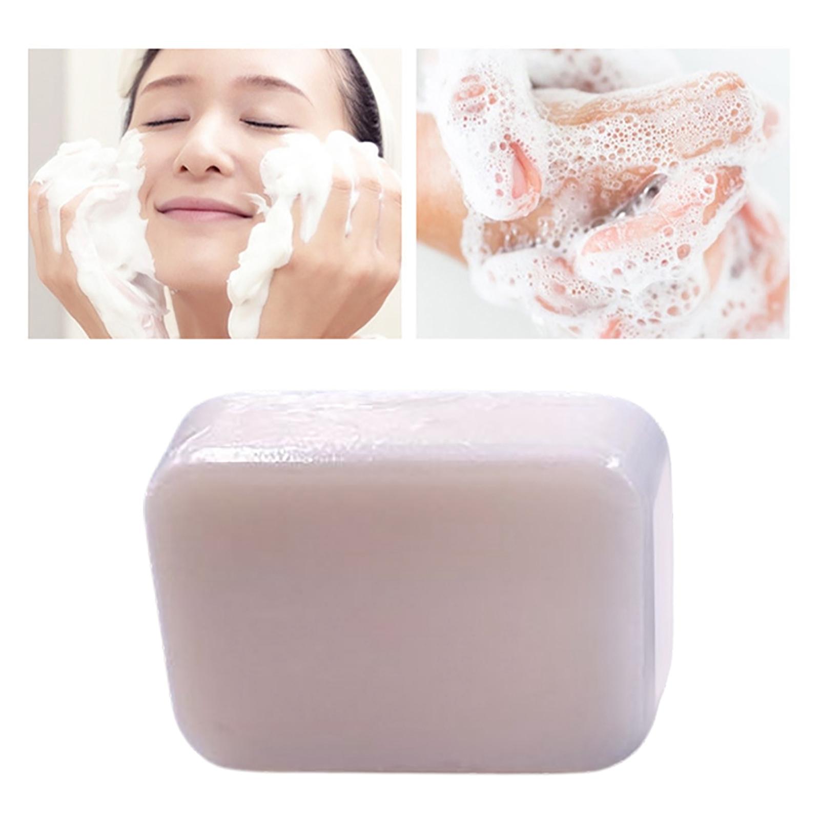 3.53 oz Handmade Silk Goat Milk Facial Soap Smooth Organic Silk Cleansing Bar Soap for Moisturizing Face Clean Hands Teen Adults