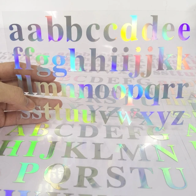 Holographic Iridescent Film Paper, Glossy Clear Film for Resin Fillers