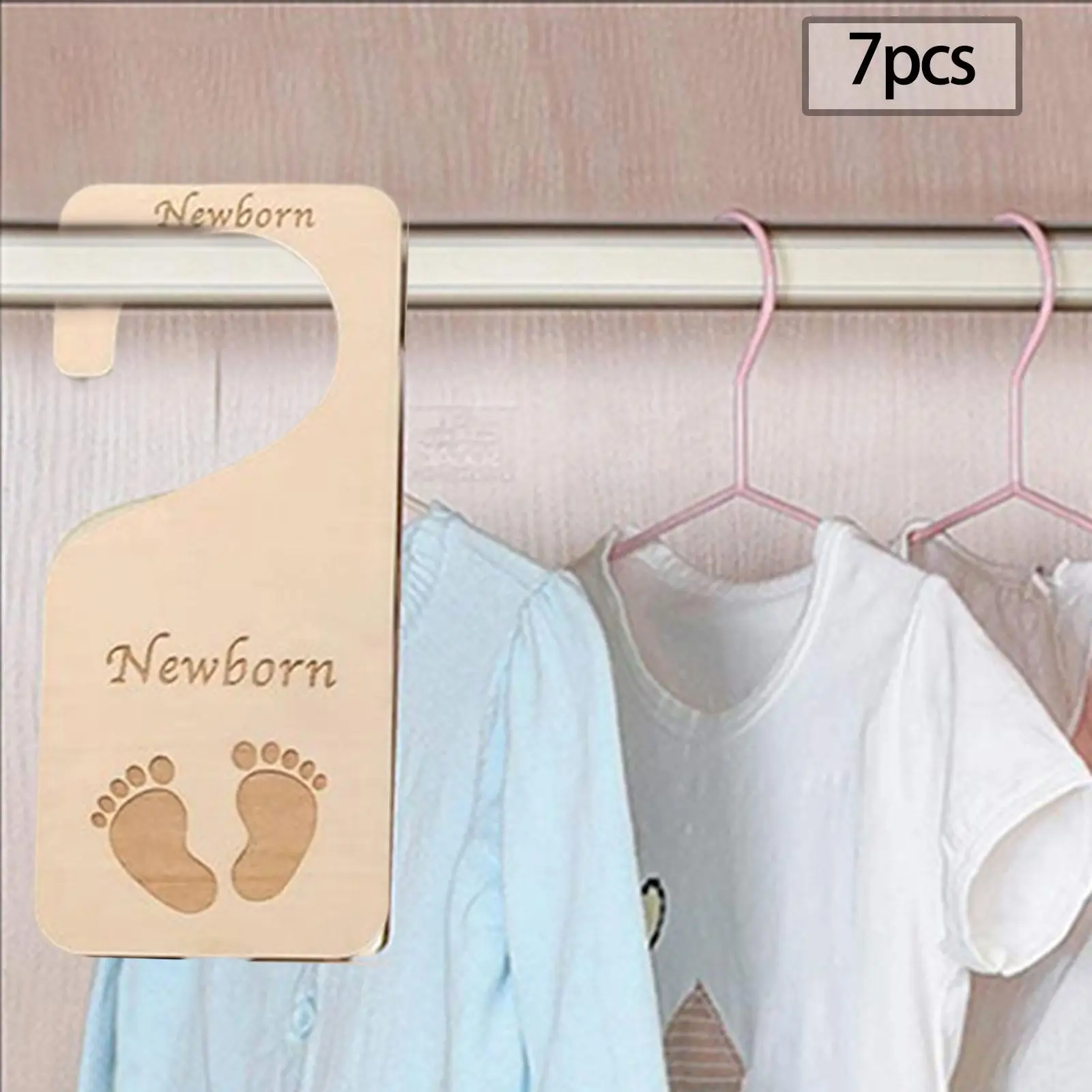 7 Pieces Closet Baby Size Dividers Newborn Closet Dividers for Bedroom New Mom Gift