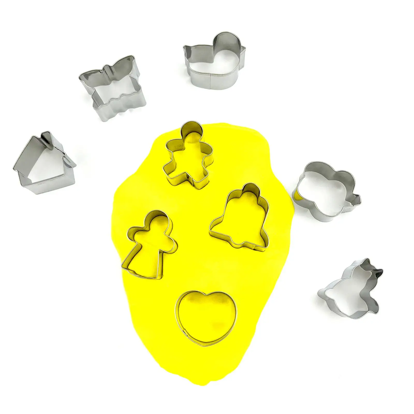 9 Pieces Polymer Clay Cutters Stainless Steel Starter Pack for Earring
