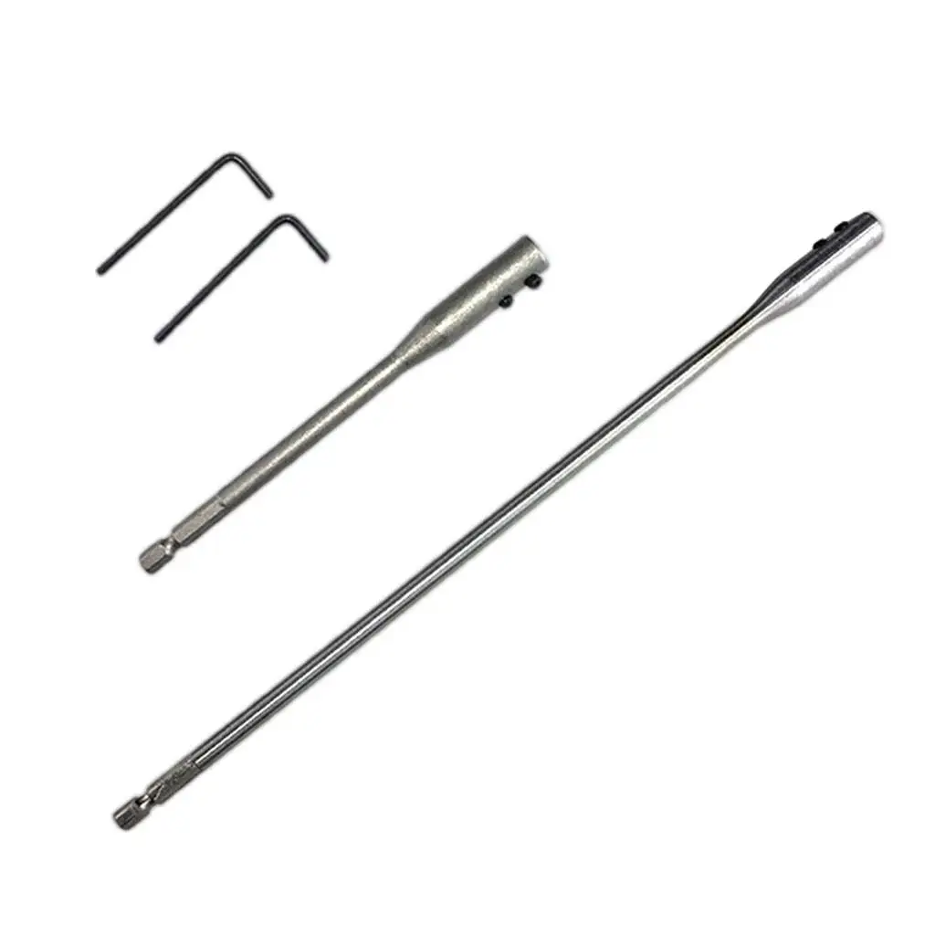 2x 15/30cm Drill Bit Extension Bar   for Carpentry Mechanics