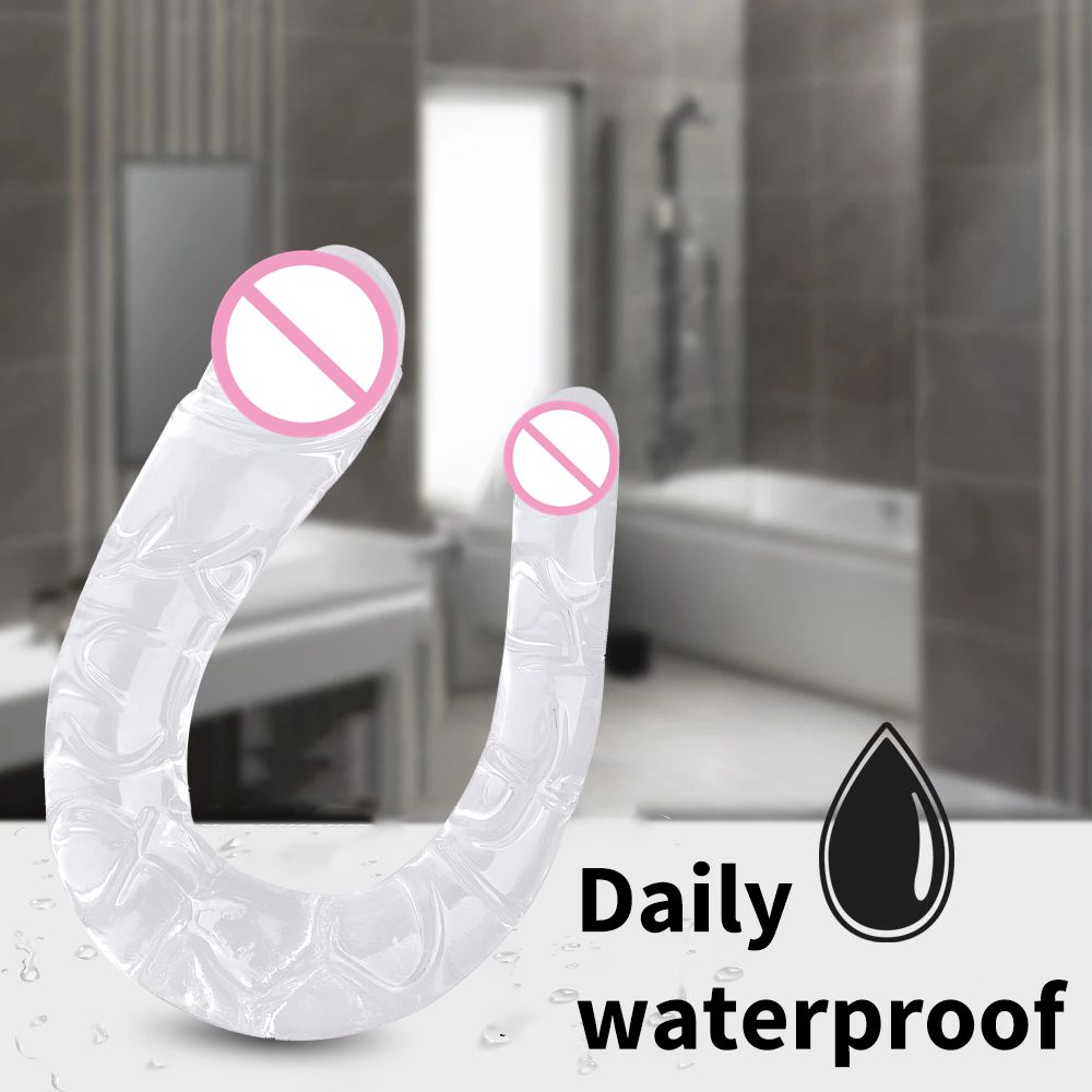 Silicone Realistic Double Anal Dildo Large Butt Plug For Women_voghion.com