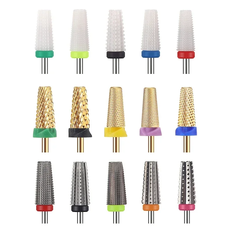 Best of NEW Carbide Tungsten Nail Drill Bit Manicure Drill For Milling Cutter 5 In 1 Ceramic Nail Drills Bit For Electric Drill Machine Reviews & Tips