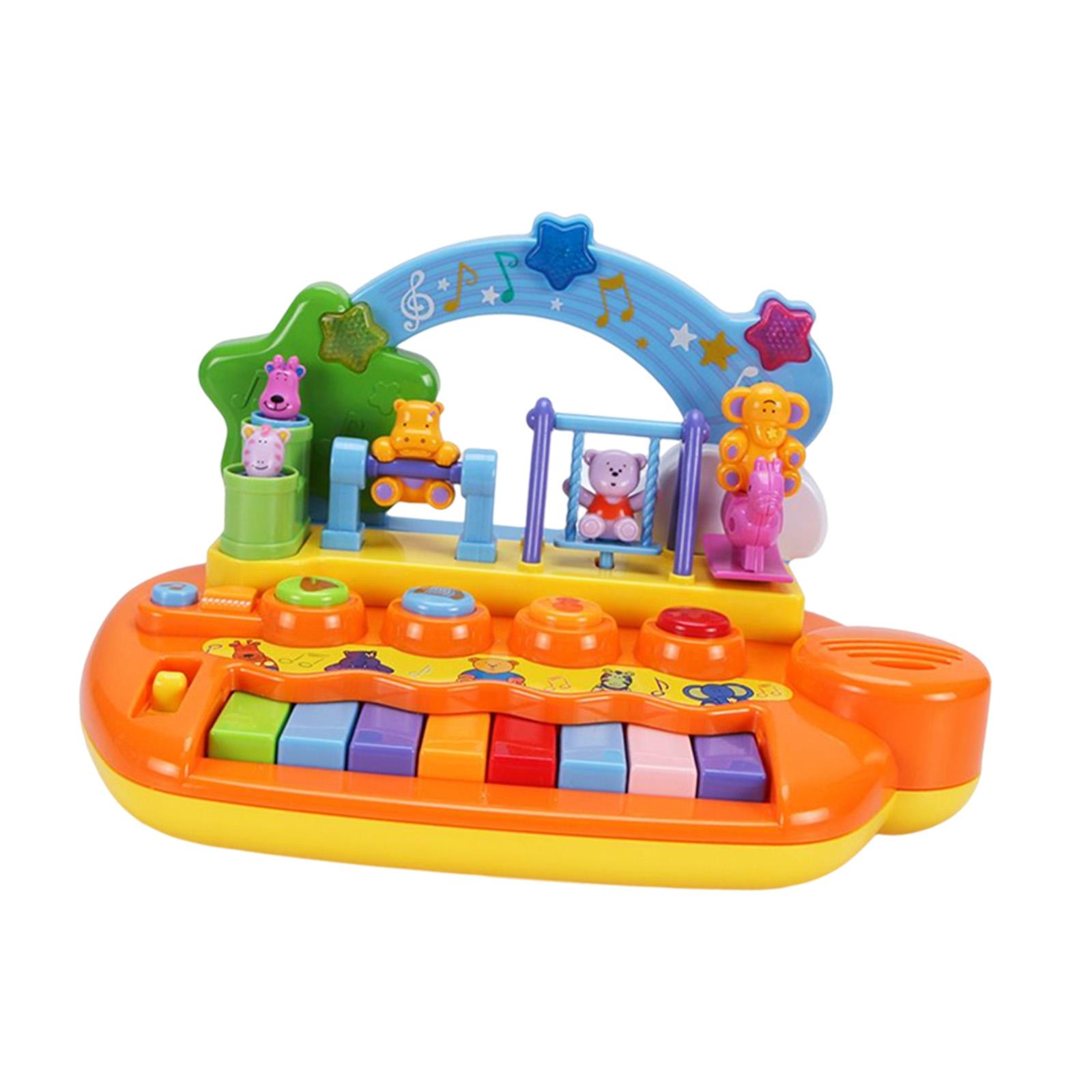 Portable Musical Piano Toy Early Education Activity Toy for Boys Toddlers