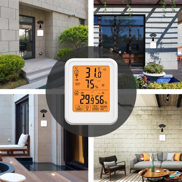 Living Solutions Indoor/Outdoor Digital Wireless Thermometer