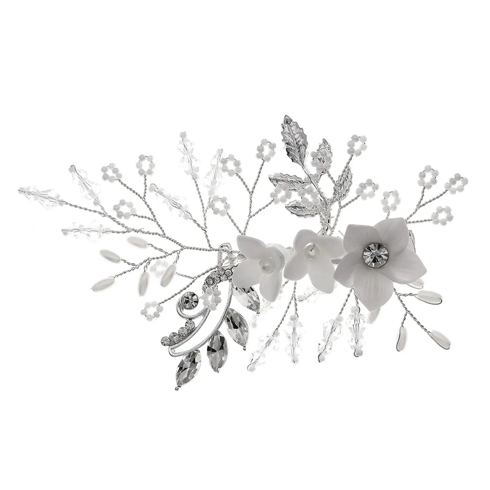 Women`s Rhinestone Crystal Clip Hairpins Flower Mariage Bride Bridesmaid Wedding Party Hair Accessories