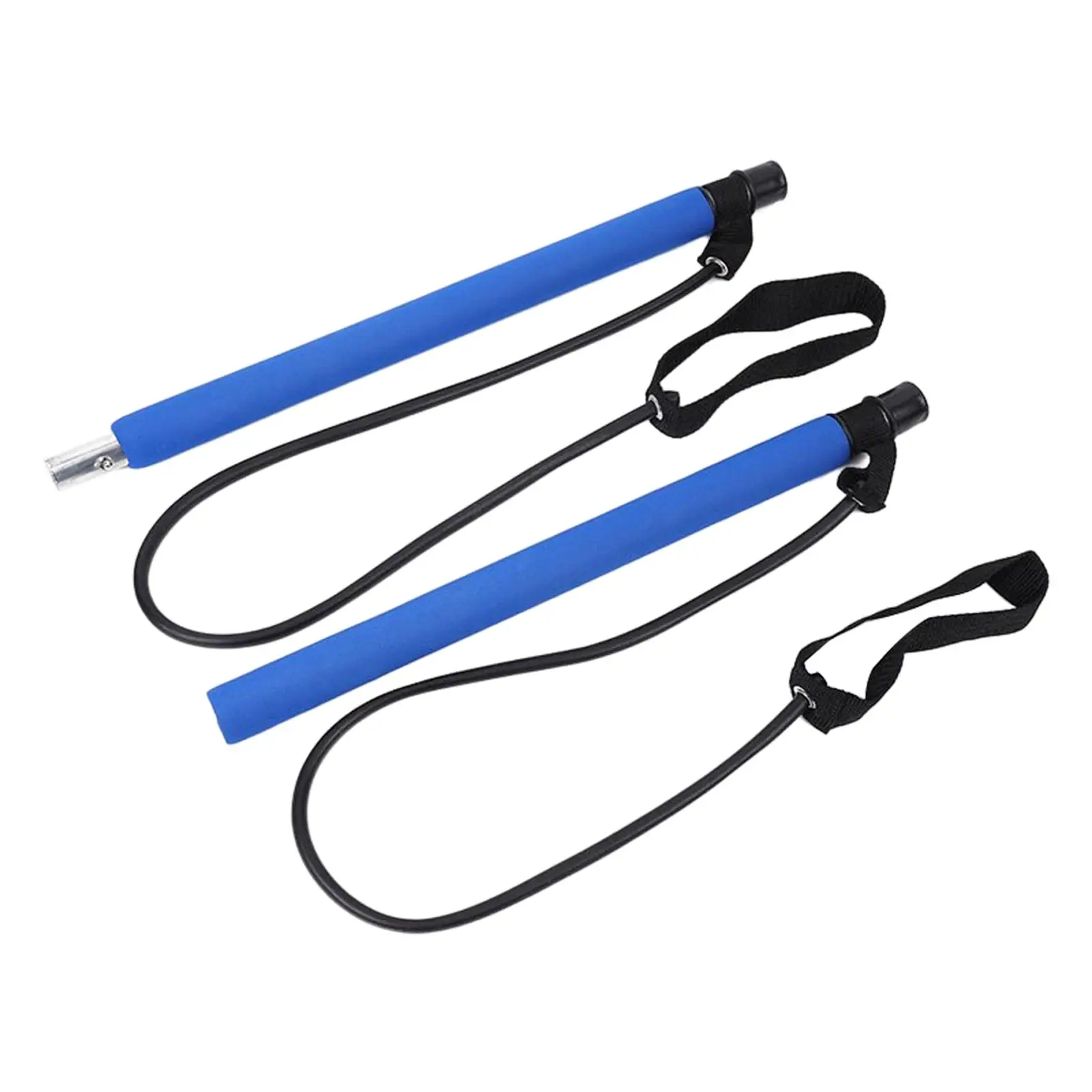 Durable Pilates Bar Resistance Band Strength Weights Muscle Training Bar Rope for Workout, Yoga