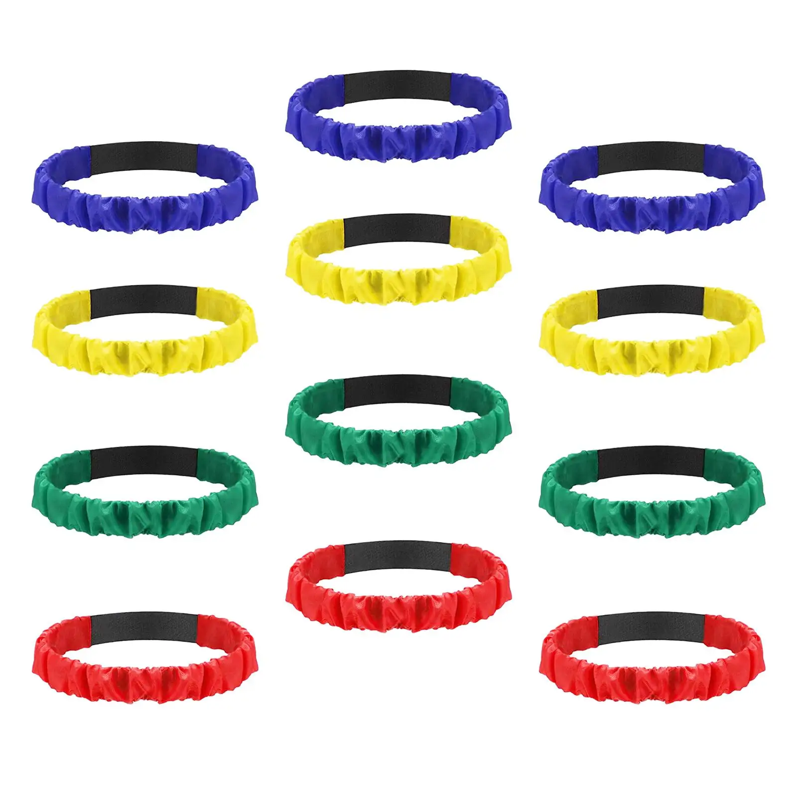 12Pcs Race Legged Band Elastic Tie Strap Kids Party Supplies Field Day Games Adult Teens Legged Race Band 3 Legged Race Band
