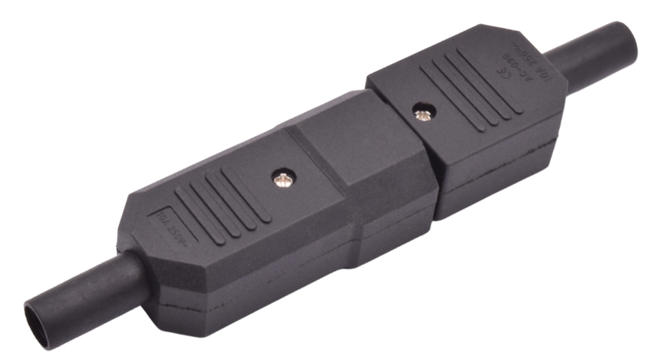 5/10pcs IEC 320 AC Power Connector C13 C14 Rewireable 10A 250V Black Electrical 3 Pin Female Male Straight Cable Plug Socket