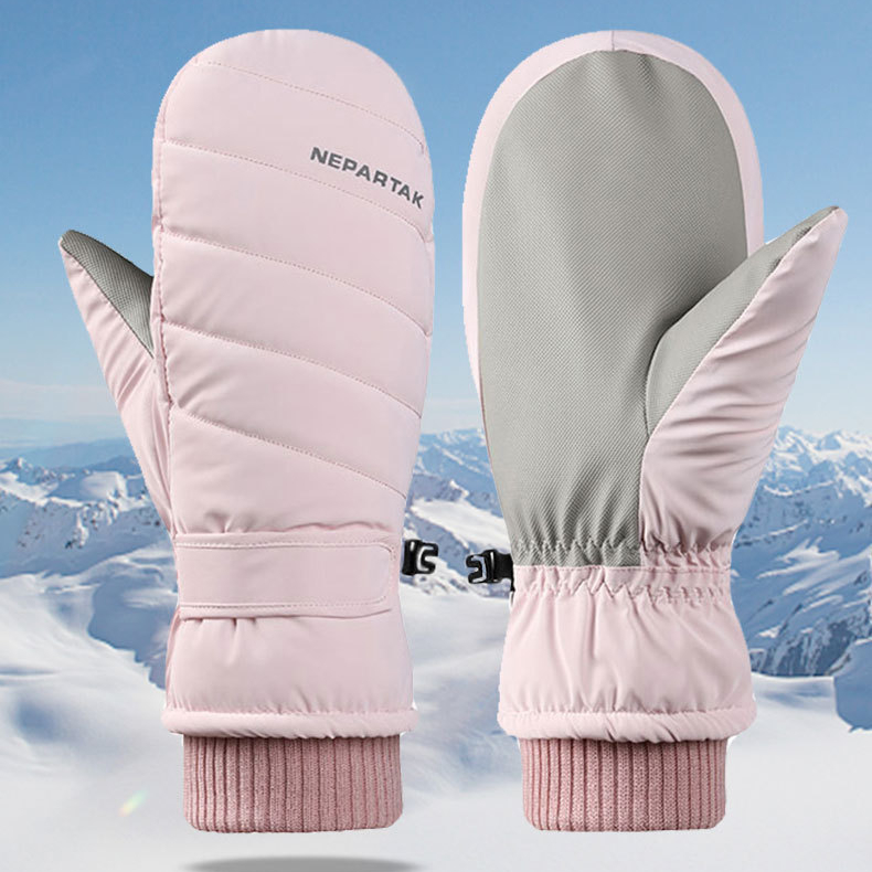 Vinter Kvinder Skiløb Snowboard Kan Touch Screen Vandtæt Ski Vante Termisk Fleece Sne Handsker Snescooter vanter_voghion.com