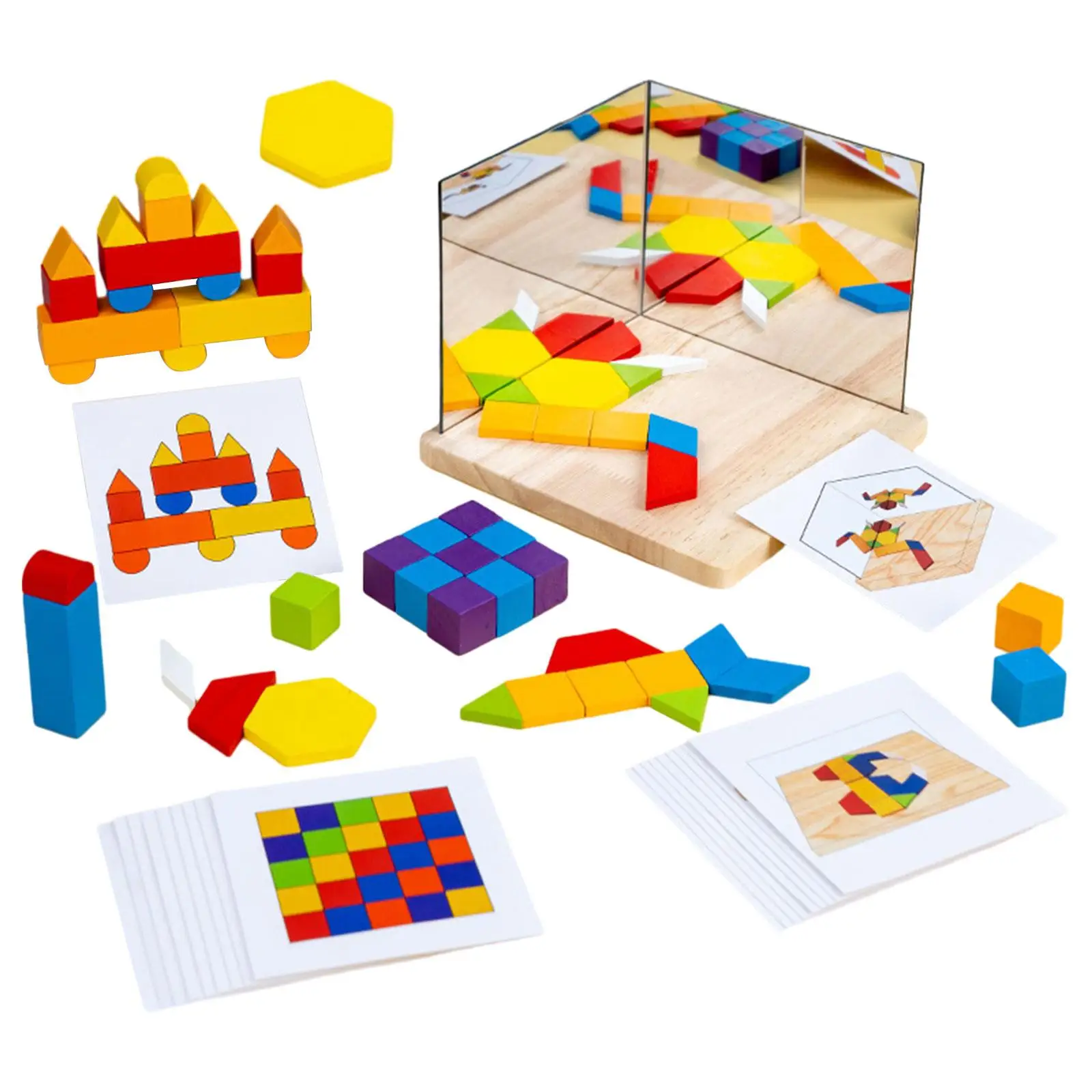 Mirror Imaging Puzzle Games Early Education Toys for Kids Holiday Gifts