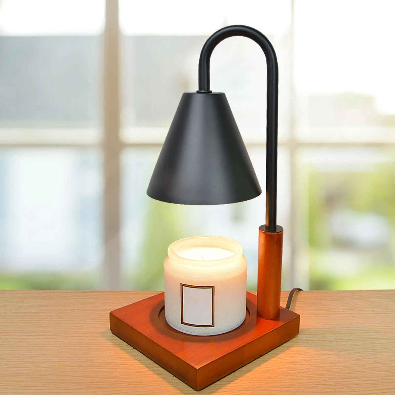 Candle Wax Melting Light Bedside Lights Dimmable Candle Warmer Lamp for Living Room