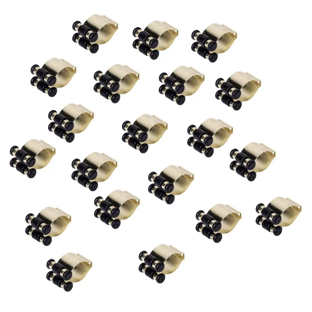 20 Count Billiards Snooker Cue Locating Clips Holder for Pool Cue Racks / Fishing Rod  Racks
