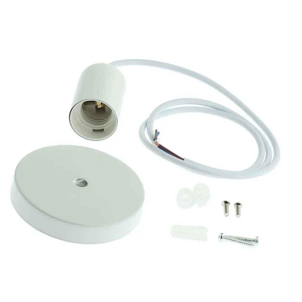 Cable Light Fitting Kit - Ceiling Lamp Holder Plastic Industrial Lamp