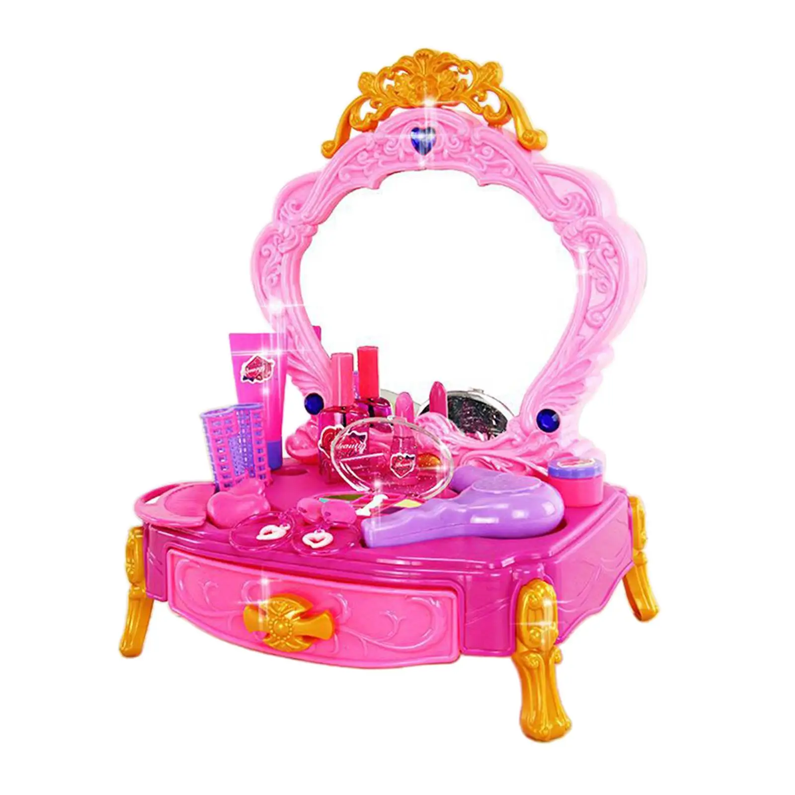 Kids Makeup Music Role Play mirror Toy for Kids Holiday Gifts