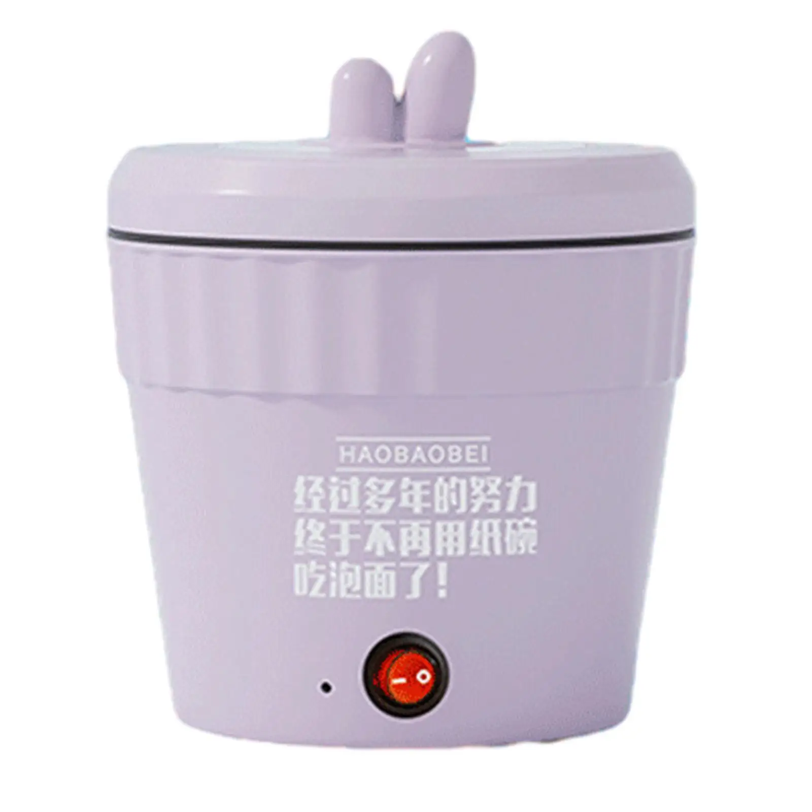 Electric Hot Pot Nonstick Phone Holder Design Double Layer Heat Insulation Cooking Pot for Fried Rice Steak Soup Dumplings