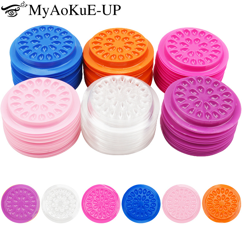 Best of 20 / 100pcs Eyelash Glue Stand Holder Eyelash Extension Supplies Adhesive Pallet Plastic Gasket Eye Lashes Glue Pads Makeup Tool Reviews & Tips