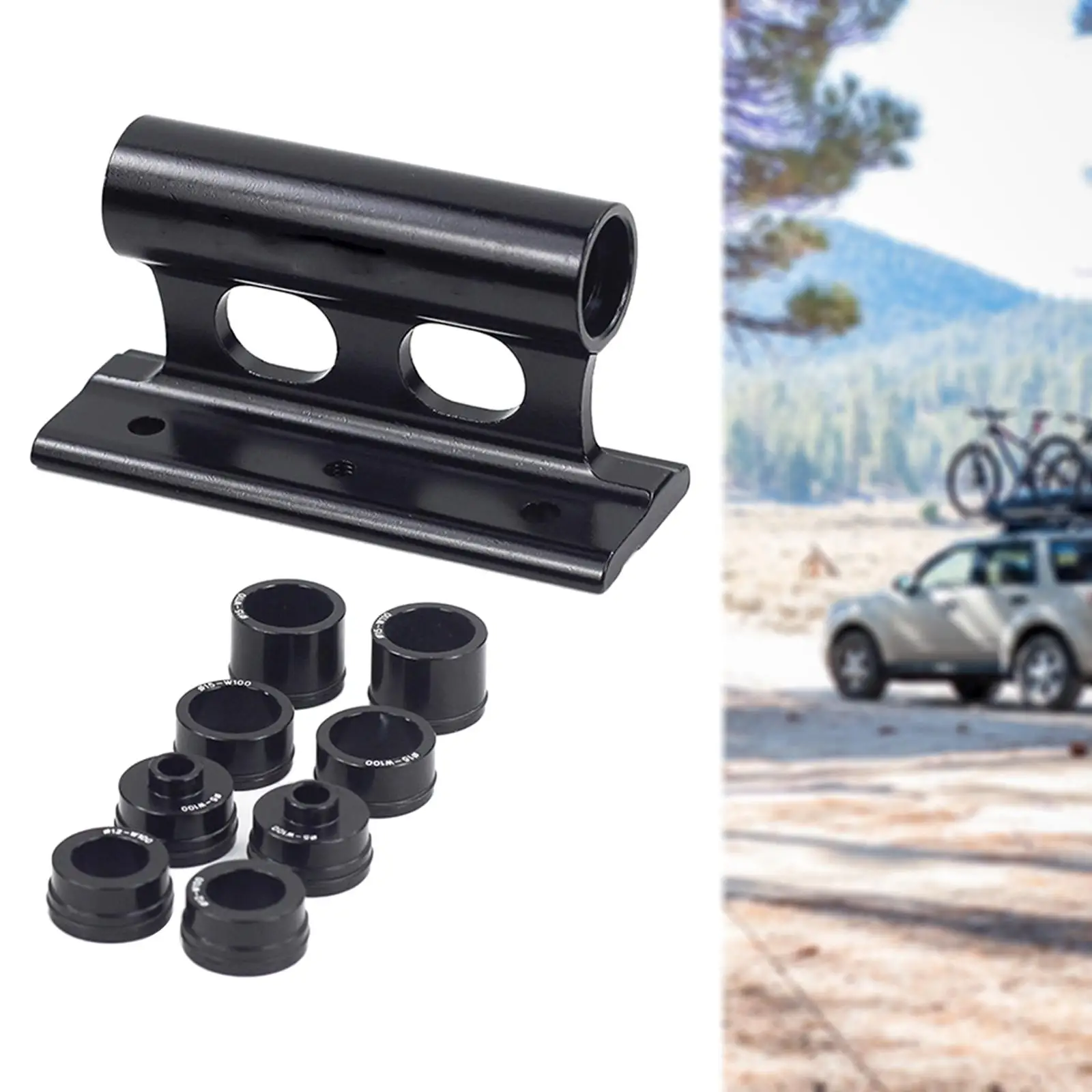 Fork Block Mount Car Rack Carrier Holders  M0mm, M15x100mm, M15mm Thru Axles Transport 