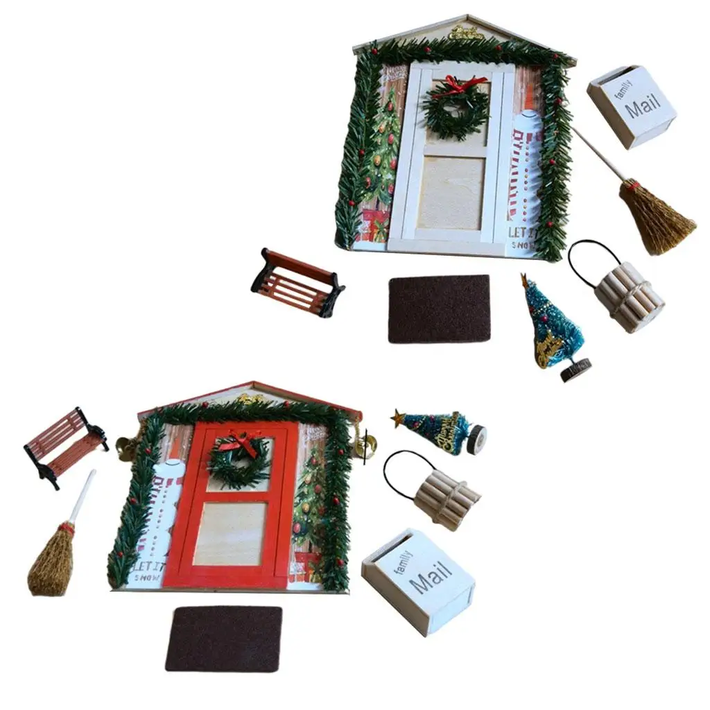   Door  Tree Miniature Festive  Doormat Bench 12 toys    Accessories