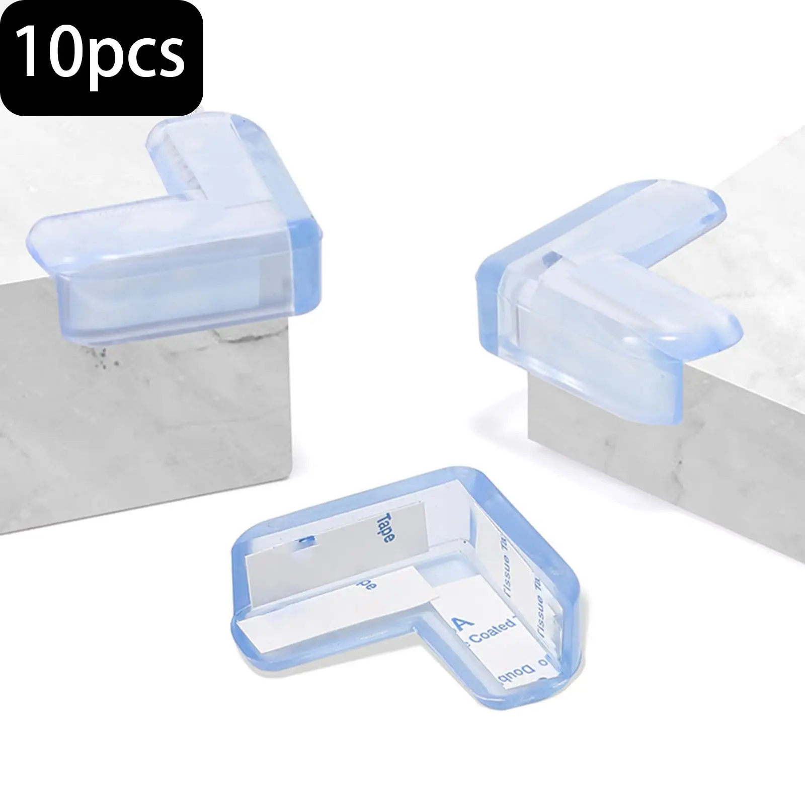 10x Table Corner Edge Protection Cover L-Shaped Kids Safety Anti Collision Table Corner Protector for Kitchen Furniture Cabinet