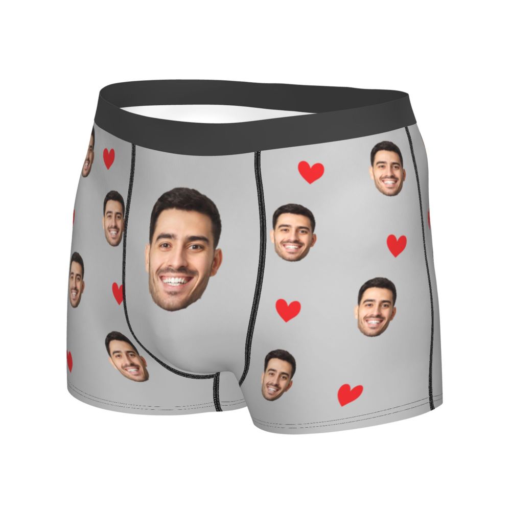 Title 10, Regalo da uomo Boxer con viso personalizzato Re...