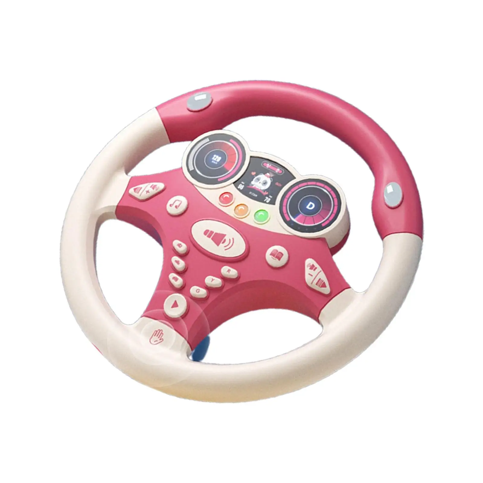Electric Steering Wheel Toy Pretend Driving Toy Electric Wheel Toy for Boys