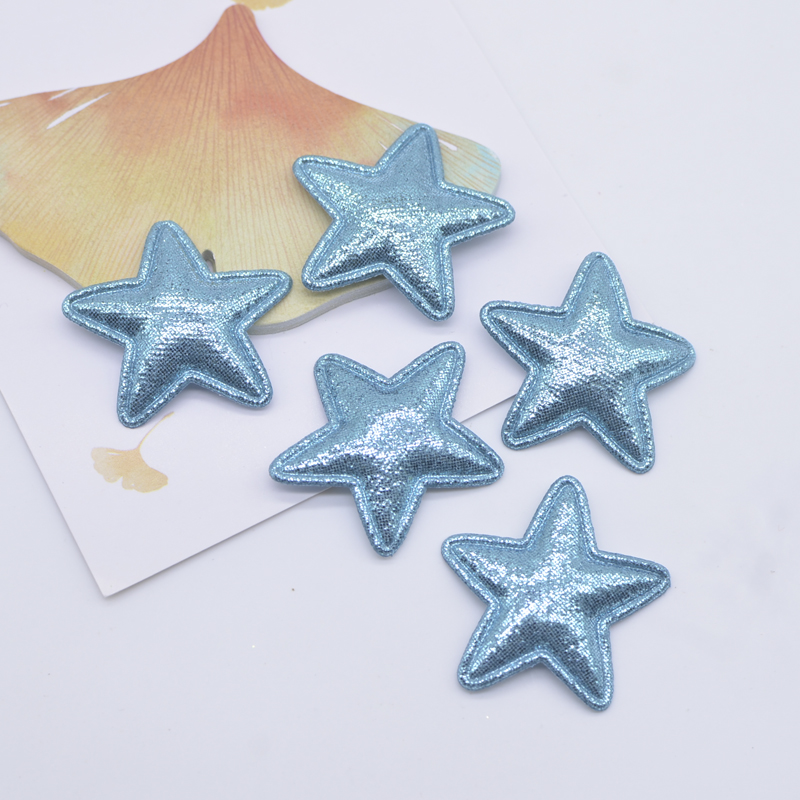50 Stück 35 mm gepolsterte Sternapplikationen für Babyhandwerk, Kleidung, Nähen, Patches, DIY, Kopfbedeckung, Schleife, Haarspangen, Dekorationszubehör – Detail 6
