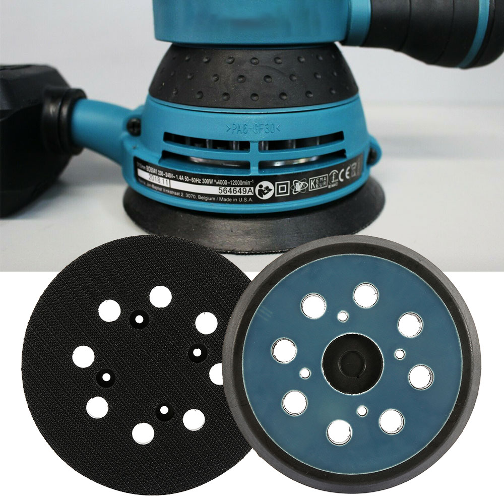 5 Zoll 8 Löcher 125 mm Hakenschlaufe Schleif Stützteller Elektrischer Exzenterschleifer Scheibenscheiben Porter Cable Backup Stick On Pad – Detail 3